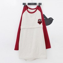 팡팡샵 T긴 기모 부엉이 수유티