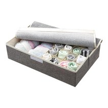 마켓감성 17칸 속옷 수납박스 그레이, 1개