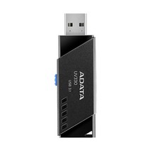 에이데이타 플래시 드라이브 USB 3.1 메모리 슬라이드형 블랙 UV330, 64GB