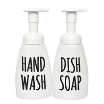 생활만 럭셔리 거품디스펜서 화이트용기 블랙라벨 핸드워시 + 디시솝 250ml, 1세트