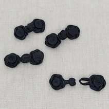 해피베어스 장미 매듭단추 4p, 다크네이비, 2개입