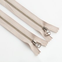 이지텝 3호 니켈지퍼 와이어 17.78cm, 연베이지, 2개입