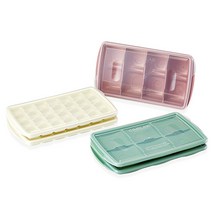 씨밀렉스 냉동재료 소분용기 4구 + 6구 2p + 28구 2p, 혼합 색상