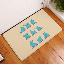 이지웜 카툰캐릭터 발매트, C