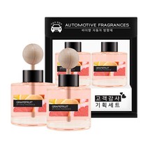 더허브샵 바이향 오토모티브 차량용 디퓨져 50ml x 2p 세트, 자몽