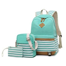 SN 여성용 스트라이프 가방 3종 세트