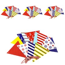 톡톡 파티 삼각형 파티 플래그 가랜드 4p, NO5