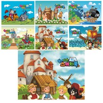 풀컬러즈 뜯어쓰는 동화 스케치북 남아용 랜덤 발송 7p, 345 x 248 mm, 30매