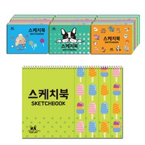 팬시토피아 스케치북 100p 랜덤 발송, 346 x 245 mm, 14매