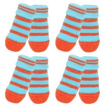 퍼피아 월리 강아지 미끄럼방지 양말 8p, 아쿠아