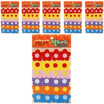 동기오피스 펠트아트지 접착식 24p x 6개, DF-1060 5잎꽃(소)