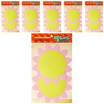 동기오피스 펠트아트지 접착식 2p x 6개, DF-1018 해바라기판(분홍)