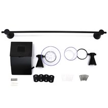 코시나 실속 구성 욕실용품 4종세트 KXN2400 BLACK, 혼합 색상, 1세트