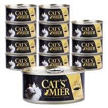 캣츠미어 고양이 사료 참치와 치킨토핑, 170g, 12개