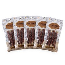 더키코 블랙노즈 강아지 껌 80g, 오리말이스틱, 5개입