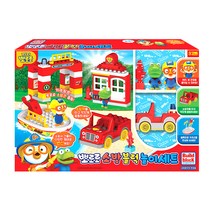 뽀로로 소방 블럭 놀이세트, 혼합 색상