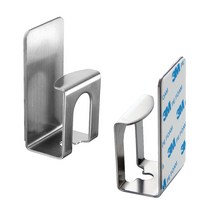 이우아여사 3M 강력접착 스테인레스 칫솔트윈컵걸이, 2개입