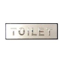 쁘띠팬시 F9901 입체 표지판 190 x 60 mm, TOILET, 1개