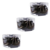 블루마토 블랙 더블클립 집게 DCS005 24p, 41mm, 3개입
