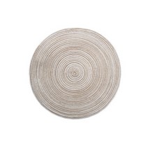 마켓감성 원형 고급라탄 테이블매트, 베이지, 36cm