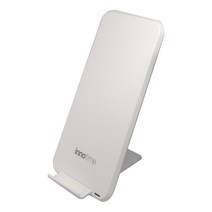 이노타임 듀얼코일 고속 무선 충전기 10W, 화이트, 1개