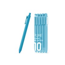 KACO PURE 컬러 소프트 젤펜 블랙심 0.5mm 10p, 라이트블루, 1개