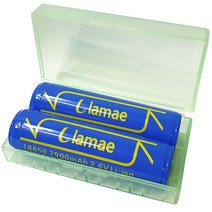 라매 18650 2900mAh 충전식 보호배터리 + 배터리케이스 랜덤 발송, 2개, 1세트