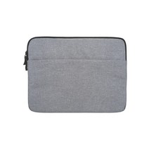 우수스 생활방수 가로포켓 패브릭 맥북 파우치, 그레이