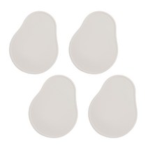 에이드엘 아보카도 실리콘 컵받침 4p, 베이지
