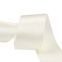 가드 공예 데코 선물포장 리본 25mm, 아이보리, 90m