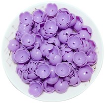 가드 튤립 DIY 비즈 재료, 보라, 1개
