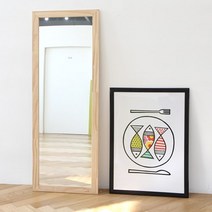 럼버잭 원목 슬림 전신거울 1200