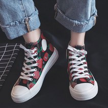 트윙키걸 스트로베리 포인트 하이탑 캔버스화 FT3502
