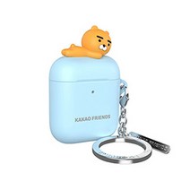 카카오프렌즈 피규어 에어팟 하드케이스, 스카이 라이언
