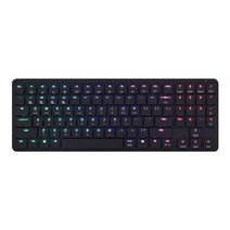 헥스기어 카일초콜릿 RGB 초슬림 블루투스 유무선키보드 블랙백축, K950, 알루미늄 블랙, 텐키리스