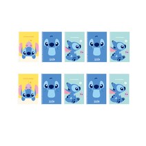 디즈니 스티치 미니 좌철 스프링노트, 랜덤 발송, 10개