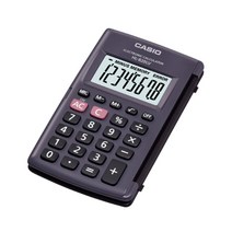 카시오 휴대형 계산기 HL-820LV BK, 혼합 색상