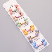 핸날 유광 파스텔 하트 머리끈 6종 x 2p 세트