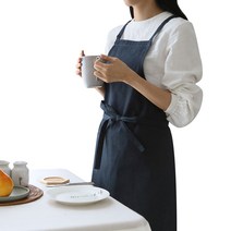 까사베르데 뉴트로 베이직 앞치마, 네이비, 1개