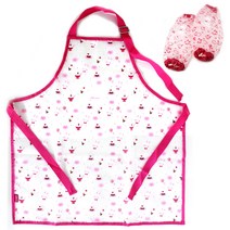 비팬시 어린이 미술 방수앞치마팔토시세트, 핑크