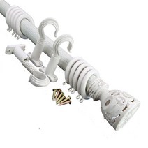 SDC 35mm 커튼봉 빅장구 + 조절브라켓 + 커튼링, 연오크