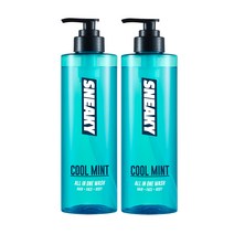 스니키 올인원 바디워시 쿨민트, 500ml, 2개