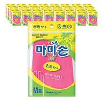 마미손 왼손 하나 고무장갑 중, 60개, 중(M)