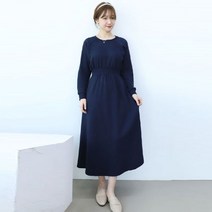 마더라이크 허리밴딩 임산부 롱 원피스 T810
