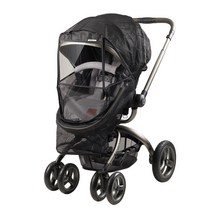 리안 디럭스 절충형 유모차 모기장 Large + 보관 주머니 세트, 블랙, 1세트