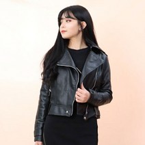 페이퍼먼츠 여성용 PU 레더 가죽 라이더 재킷 6875