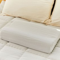 리진 업타운 굴곡형 라텍스 베개, 연그레이