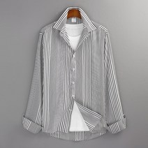 고스트리퍼블릭 남성용 트리플 스트라이프 긴팔 셔츠 MSH-550