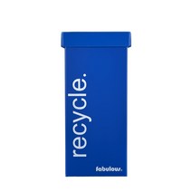 fabulous 리사이클 폴드 접이식 재활용 플라스틱 분리수거함 60L, 몸통(블루),  뚜껑(블루), 1개
