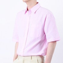 타운클로 남성용 썸머 세미 오버핏 반팔 셔츠